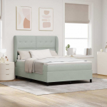 Karbi vedrumadrats madratsiga helehall 190 x 140 cm pol&uuml;ester