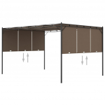 Varjualune k&uuml;ljekardinaga 4 x 3 x 2,25 m pruunikashall