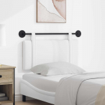 Rippuv peatoe seinale kinnitatav valge 90 x 55 x 5 cm kangas