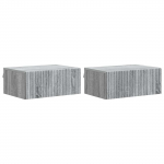 Seinale kinnitatav &ouml;&ouml;tis 2 pcs hall sonoma 49 x 34,5 x 20 cm