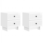 &Ouml;&ouml;lambi kapp 2 pcs k&otilde;rgl&auml;ikega valge 43 x 34,5 x 47,5 cm