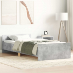 Peatsiga voodiraam betoonhall 80 x 200 cm tehispuit