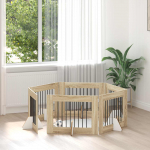 Koerav&auml;rav koos aluspuudega 6 pcs sonoma tamm 80 x 60 cm