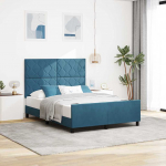 Karbi vedrumadrats peaga tumesinine 140 x 190 cm samet