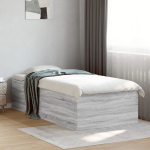 Voodiraam, hall sonoma tamm, 75x190 cm, tehispuit