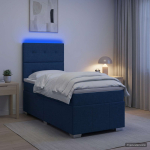 Led kastivoodiga madrats led-ribadega sinine 90 x 200 cm kangas