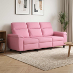 Diivan roosa 214 x 90 x 95 cm kangas