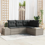 Aia diivanikomplekt 4 pcs helehall pol&uuml;rotang