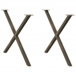 S&ouml;&ouml;gilaua jalad x-kujulised 2 tk, naturaalne teras, 90 x (72&ndash;73) cm, teras