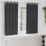 Pimendavad kardinad 2 pcs helehall 140 x 175 cm samet