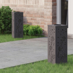 P&auml;ikese led k&auml;igutee tuli 2 pcs must k&uuml;lmvaltsitud teras