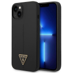 Guess GUHCP14SSLTGK iPhone 14 6.1" black/black hardcase Silicone Triangle
