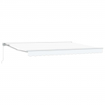 Manuaalne kokkuklapitav varikatus valge 4 &times; 3 m