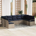 Diivanikomplekt padjaga 7 pcs hall pol&uuml;rotang
