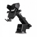 Telescopic adjustable car holder for dashboard, glass, black