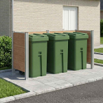 Pr&uuml;gikasti tregi pruun 237 x 85 x 115 cm alumiinium ja wpc