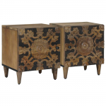 &Ouml;&ouml;lambi kapp 2 pcs pruun 40 x 33,5 x 46 cm tugev mango puu