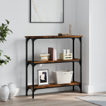 Konsoollaud, suitsutatud tamm, 75x22,5x75 cm, tehispuit