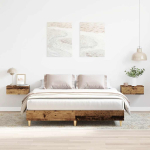 Voodiraam ilma madratsita, vana puit 150x200 cm, tehispuit