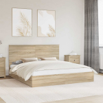 Laos voodi sahtliga peaga sonoma tamm 180 x 200 cm tehispuit