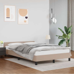 Voodiraam peatsiga ilma madratsita cappuccino 140x200 cm