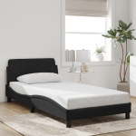 Voodiraam dover must 100x200 cm samet