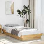 Voodiraam ilma madratsita 75x190 cm t&auml;is tammepuit