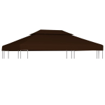 Kahekordne varjualuse katus 310 g/m&sup2; 4 x 3 m, pruun