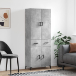 K&otilde;rge kapp, betoonhall, 69,5 x 34 x 180 cm,tehispuit