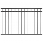 Aiapaneel terasest 1,7 x 1 m must