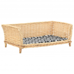 Koerapesa pehmendusega 90 x 54 x 35 cm looduslik paju