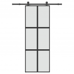 L&uuml;kanduks koos riistvara komplektiga 76x205 cm karastatud klaas