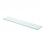Klaasist riiuliplaat 80 x 15 cm l&auml;bipaistev