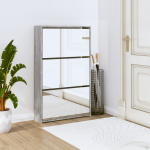 3 sahtliga kingakapp peegliga, hall sonoma tamm, 63x17x102,5 cm