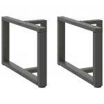 Kohvilaua jalad t-kujulised 2 tk, antratsiithall, 60 x 25 x (42-43) cm, teras