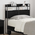 Peats riiuliga peaga ladustamisega must tamm 90 cm tehispuit