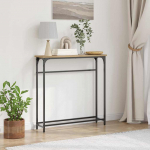 Konsoollaud riiuliga k&auml;sit&ouml;&ouml;tamm 75 x 19.5 x 75 cm