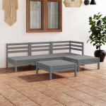 5-osaline aiadiivanikomplekt, hall, t&auml;ism&auml;nnipuit