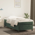 Vedrumadratsi voodiraam, tumeroheline, 80x200 cm, samet