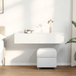 Seinariiul sahtlitega, valge, 100 x 36 x 19 cm, tehispuit