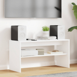 Telerikapp valge 80 x 30 x 40 cm tehispuit