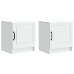 &Ouml;&ouml;lambi kapp 2 pcs valge 43 x 34,5 x 47 cm tehispuit