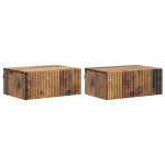 Seinale kinnitatav &ouml;&ouml;tis 2 pcs vana puit 49 x 34,5 x 20 cm