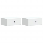 Seinale kinnitatav &ouml;&ouml;tis sahtliga 2 pcs valge 49 x 34,5 x 20 cm