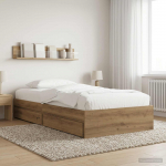 Voodiraam ladustamisega artisan tamm 80 x 200 cm tehispuit