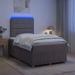 Led kastivoodiga madrats pruunikashall 120 x 190 cm kangas