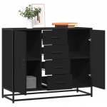 Puhvetkapp must 92x35x76 cm engineered wood