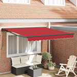K&auml;igukohandatav varikatus punane 350x250 cm kangas
