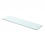 Klaasist riiuliplaat 80 x 20 cm l&auml;bipaistev