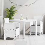 Aia s&ouml;&ouml;gilaudade komplekt 3 pcs valge polt rattan